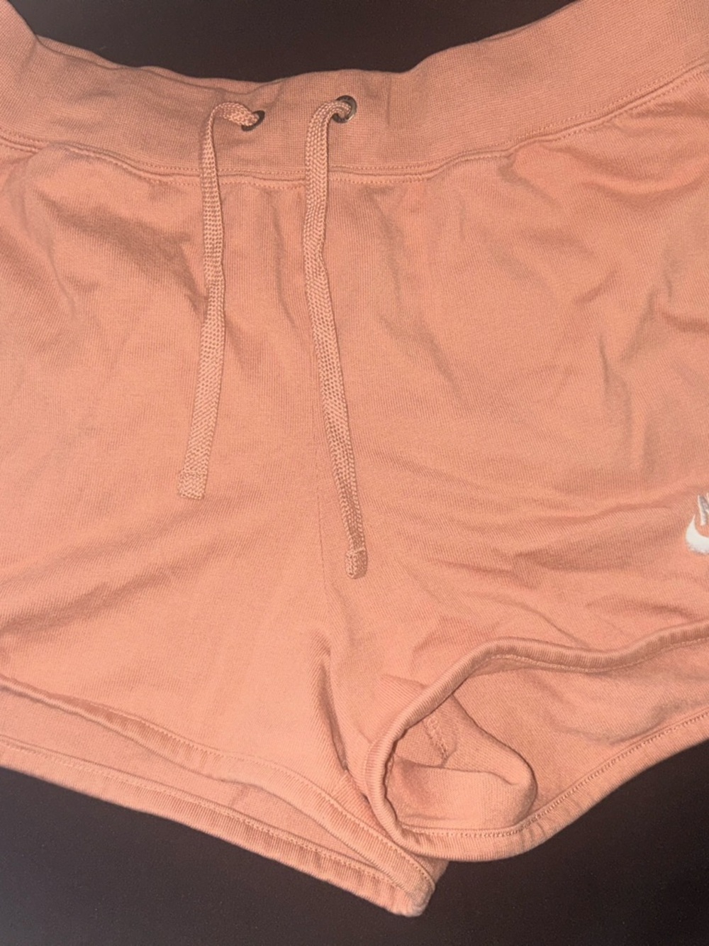 Nike Peach Drawstring Women's Athletic Shorts